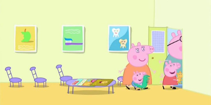 Смотреть "Свинка Пеппа. 87 серия. У зубного" онлайн. Мультфильм - eTVnet