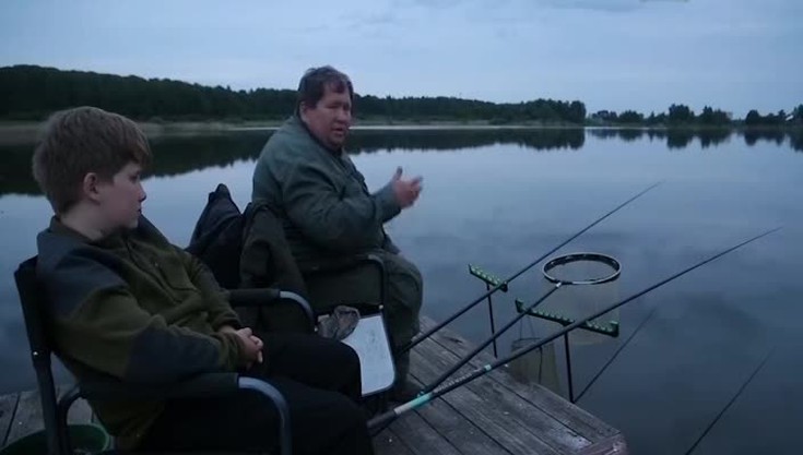 На рыбалку вместе с папой
