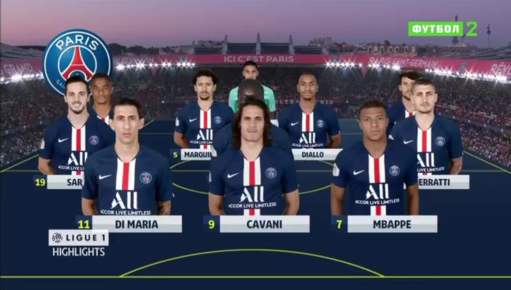Футбол. Чемпионат Франции 2019/2…